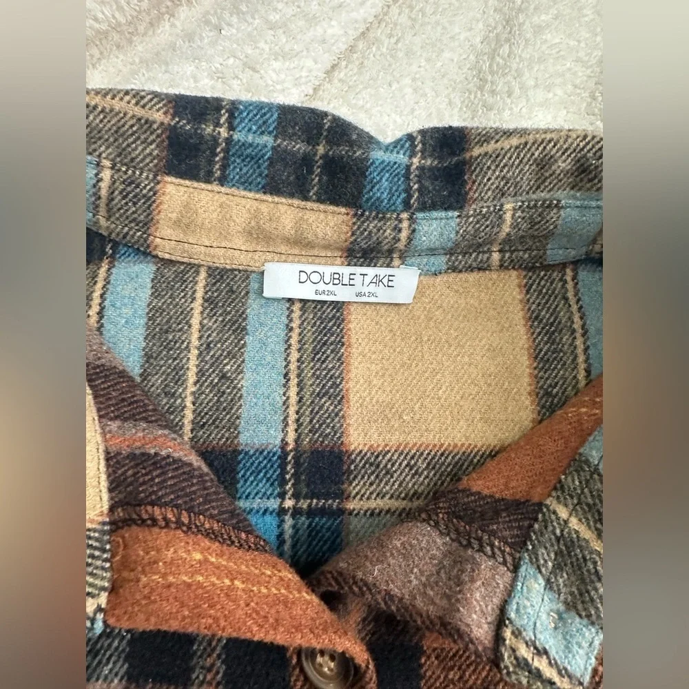 Double take plaid jacket size 2X - Picture 2 of 2